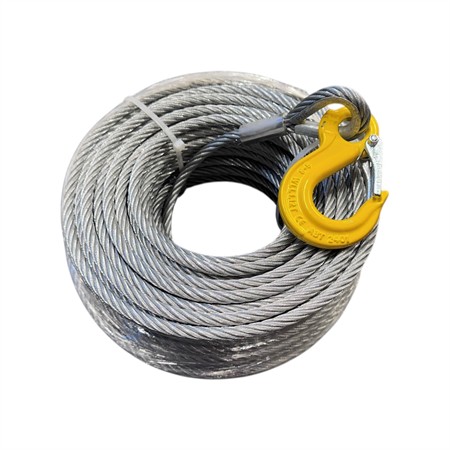 Vajer med krok 8 mm 50 m